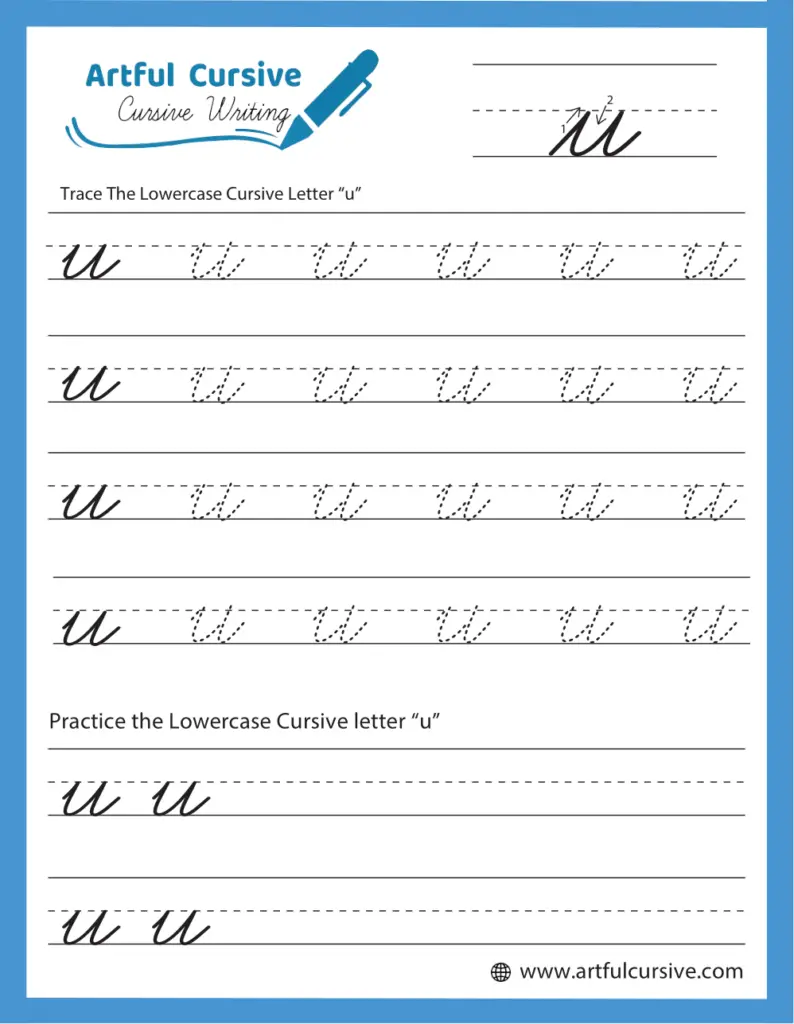 Cursive u