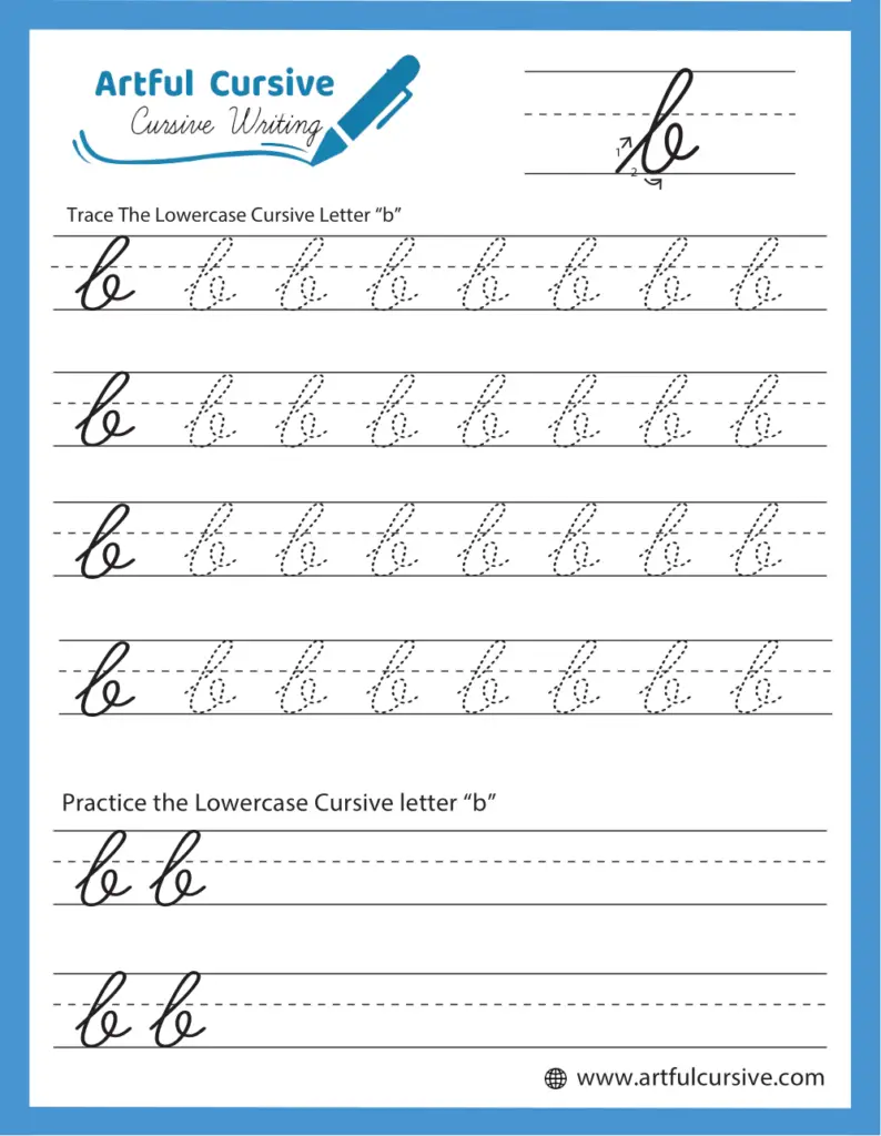 cursive b